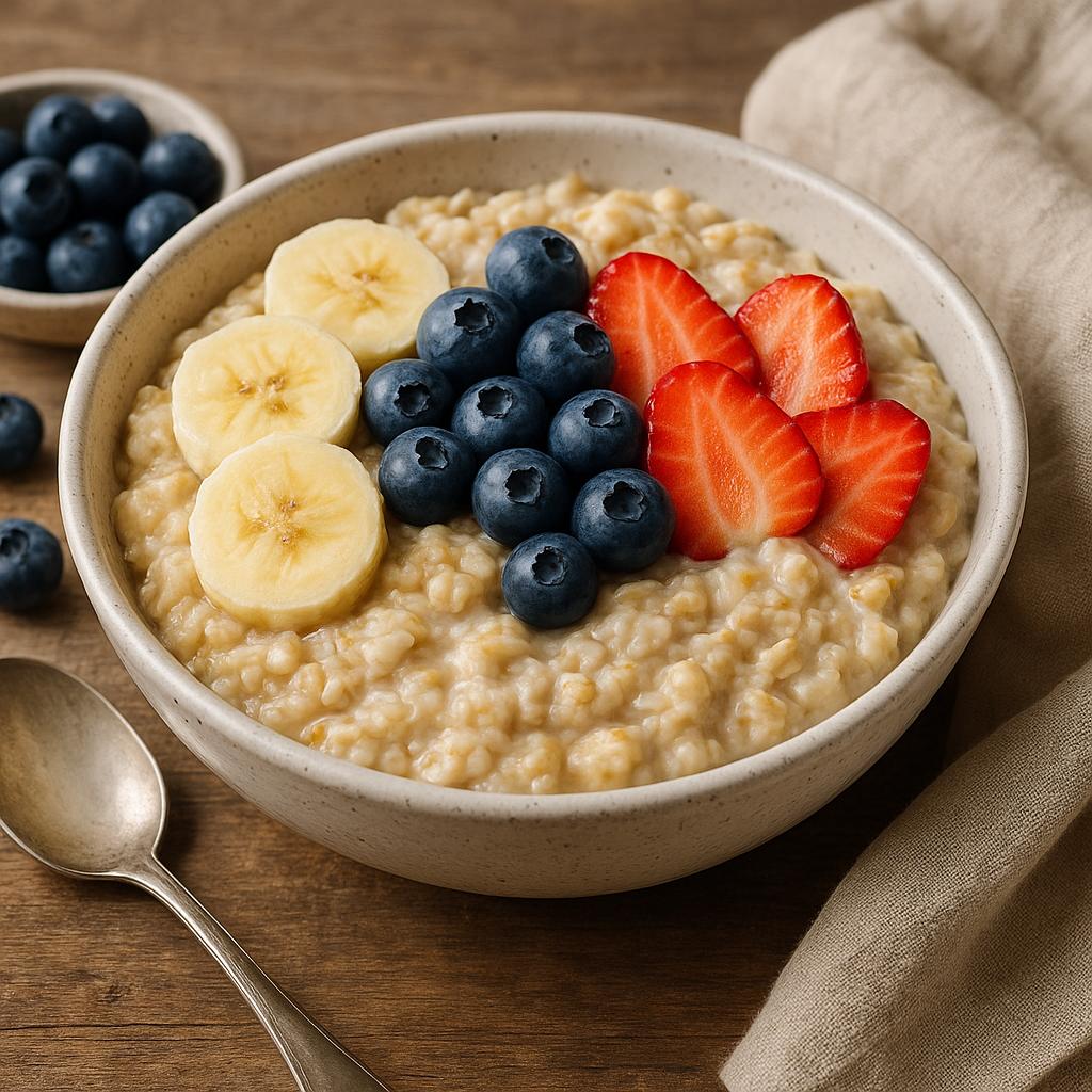 Przepis na owsiankę z owocami