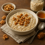 Przepis na owsiankę z orzechami