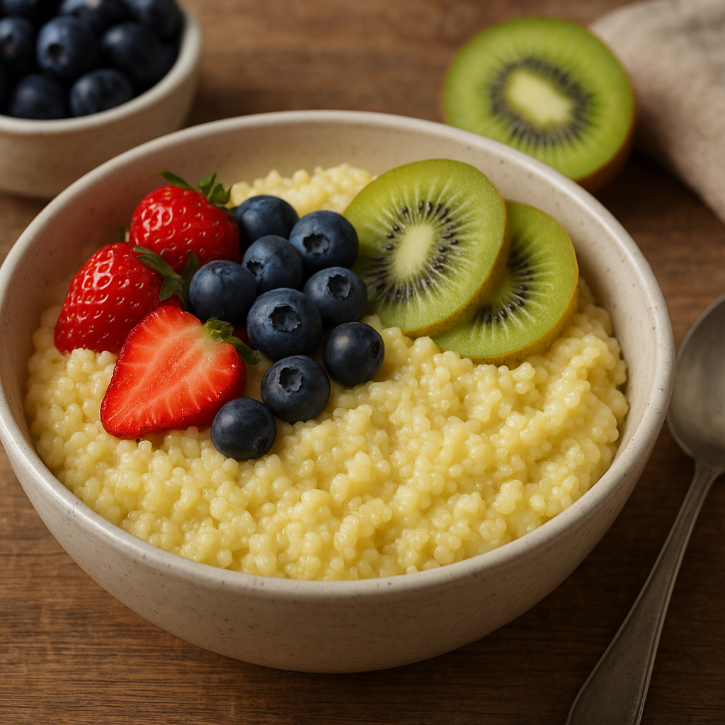 Przepis na jaglankę z owocami