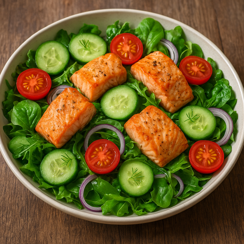 Przepis na sałatkę z łososiem