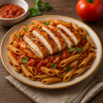Przepis na makaron pełnoziarnisty z kurczakiem