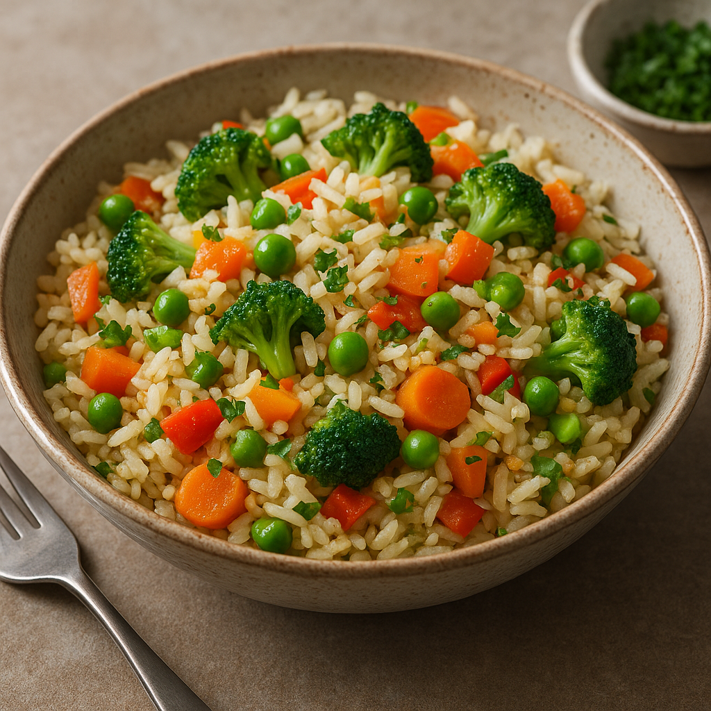 Przepis na ryż z warzywami