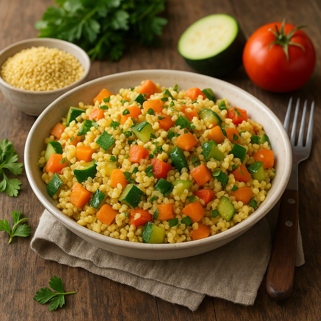 Przepis na kaszę jaglaną z warzywami