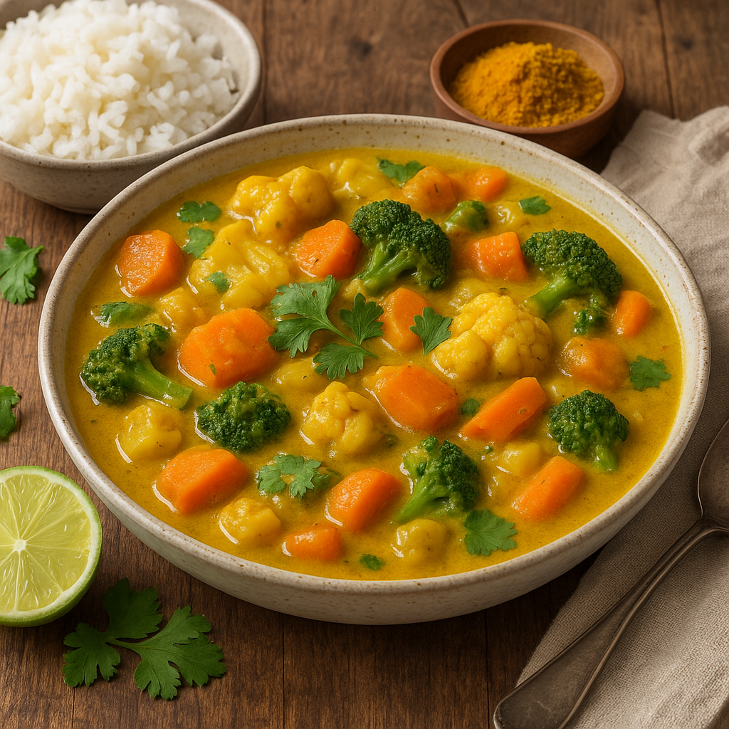 Przepis na curry warzywne