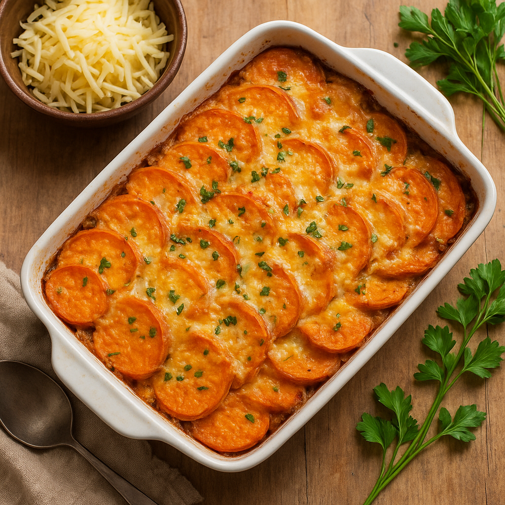 Przepis na zapiekankę z batatami