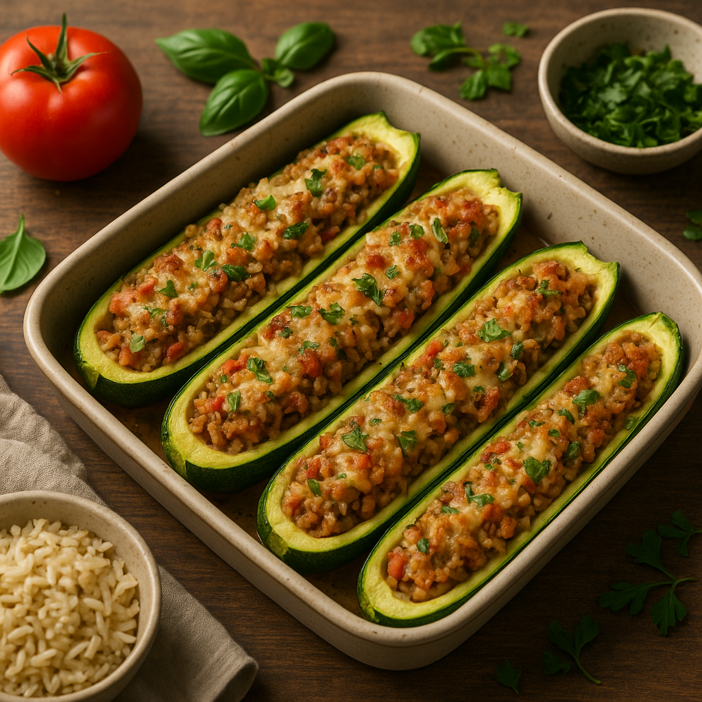 Przepis na faszerowaną cukinię