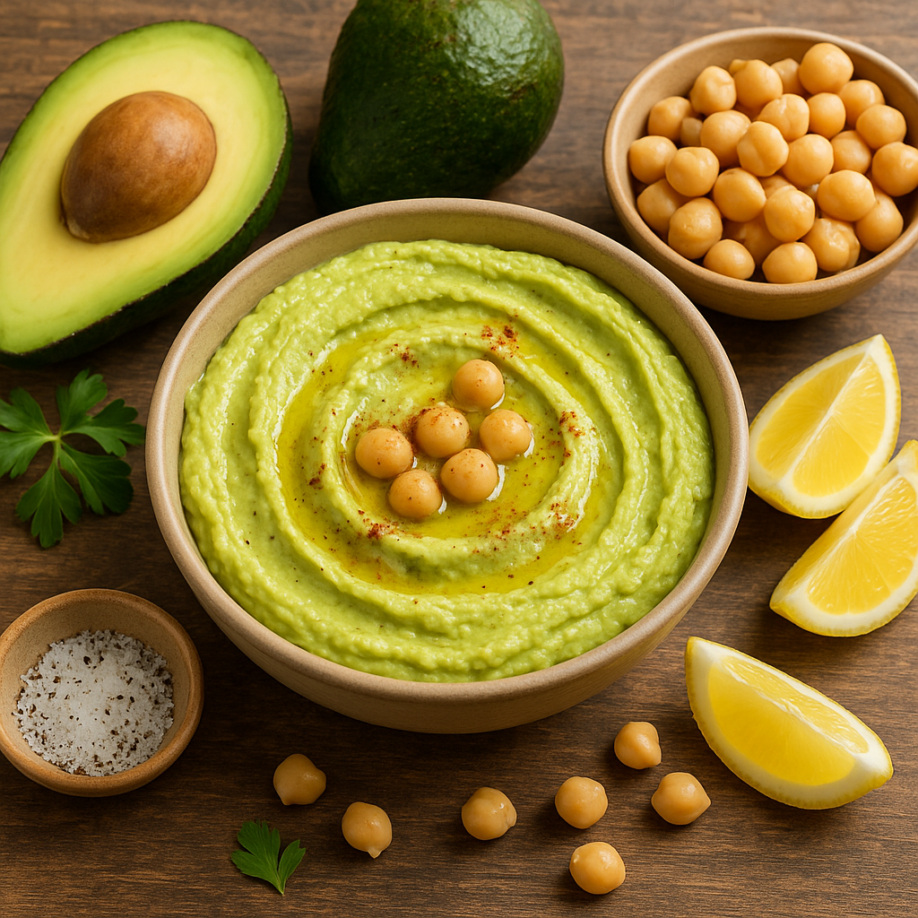 Przepis na hummus z awokado