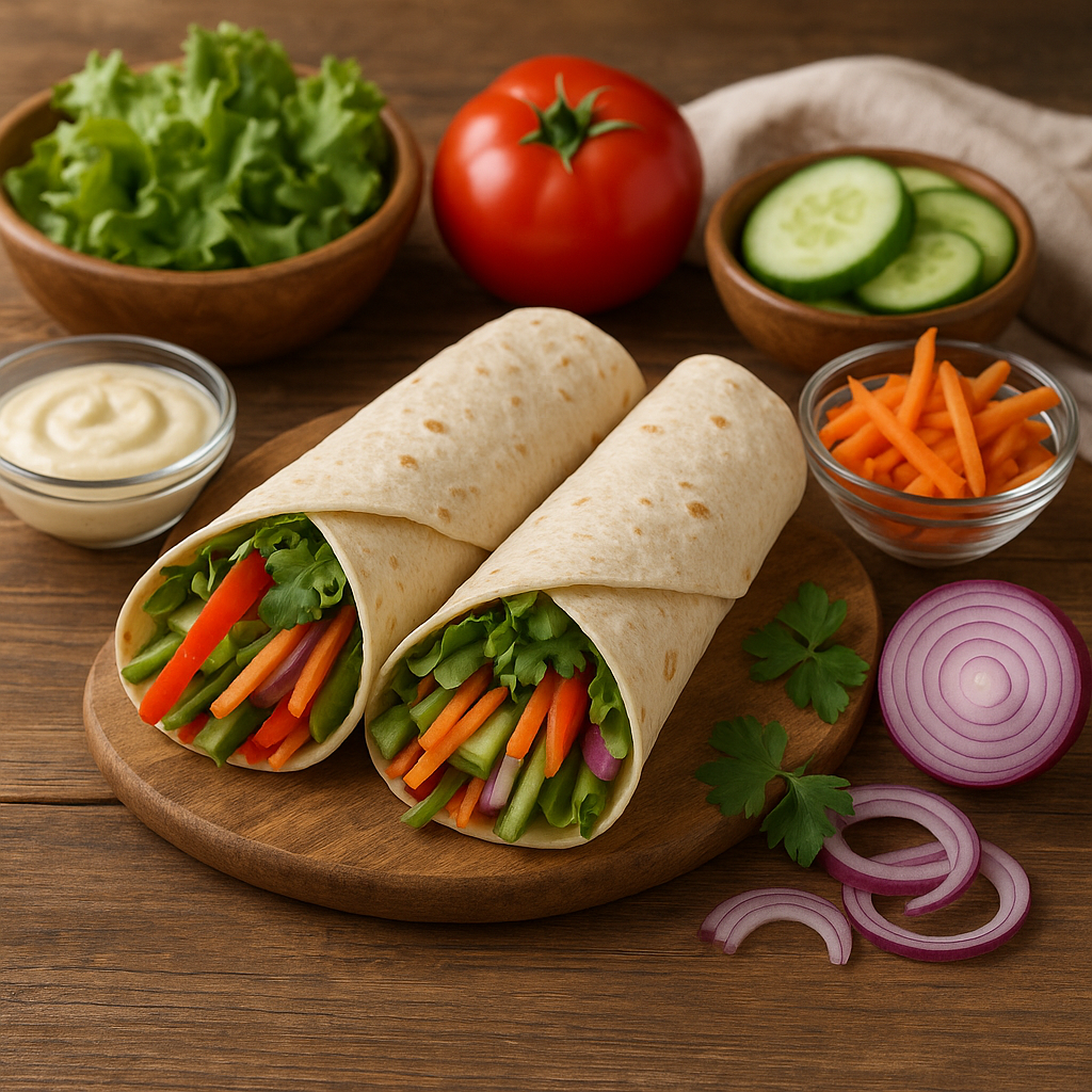 Przepis na wrapy warzywne