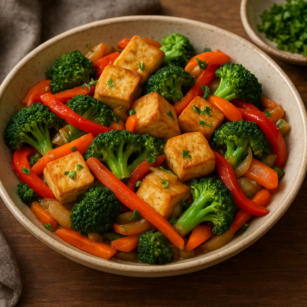 Przepis na tofu w warzywach