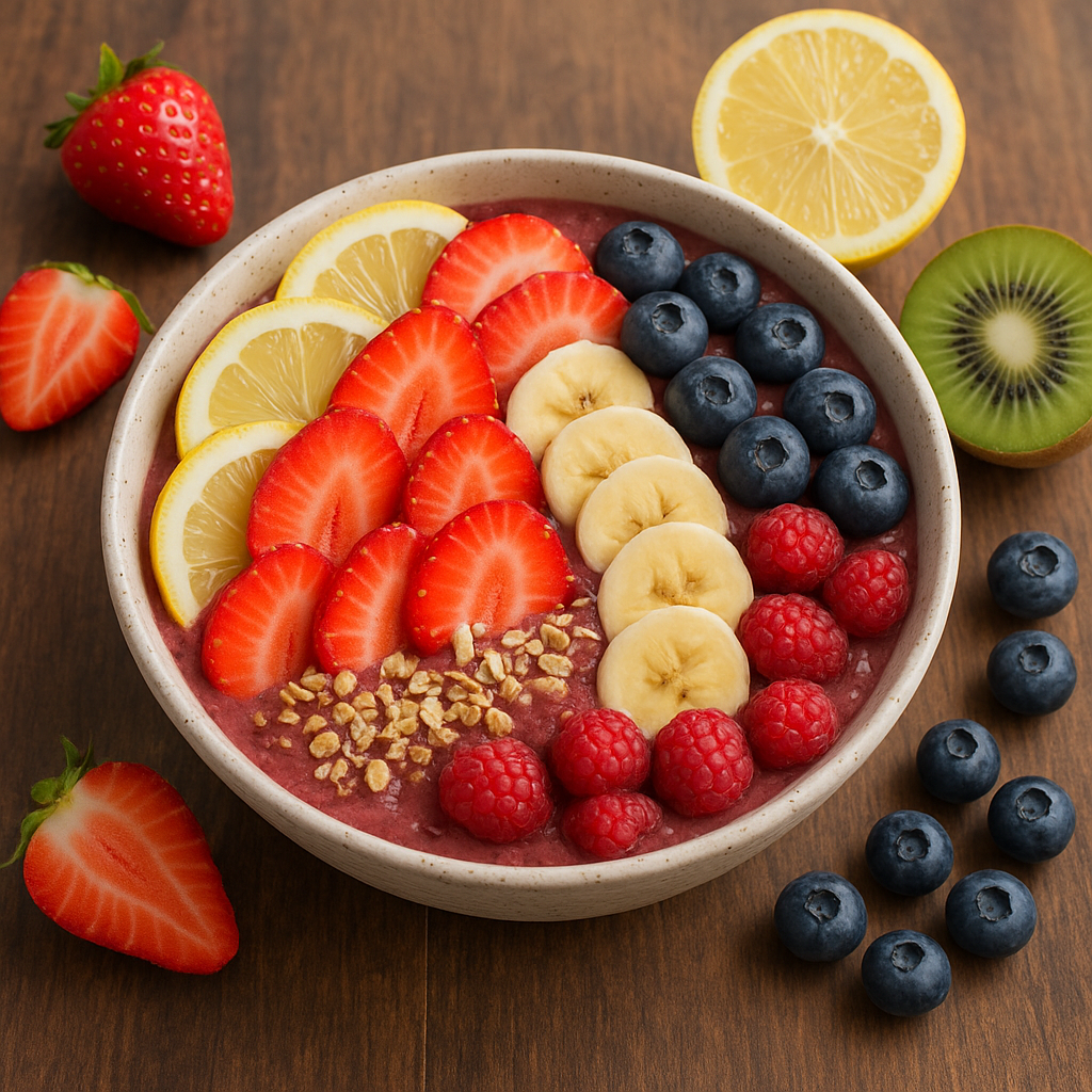 Przepis na bowl owocowy