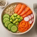 Przepis na bowl z łososiem