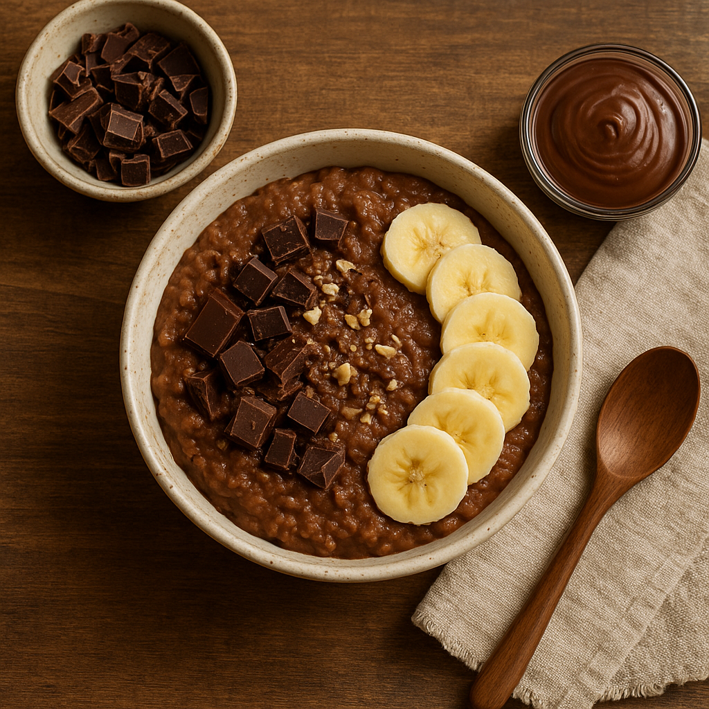 Przepis na owsiankę czekoladową