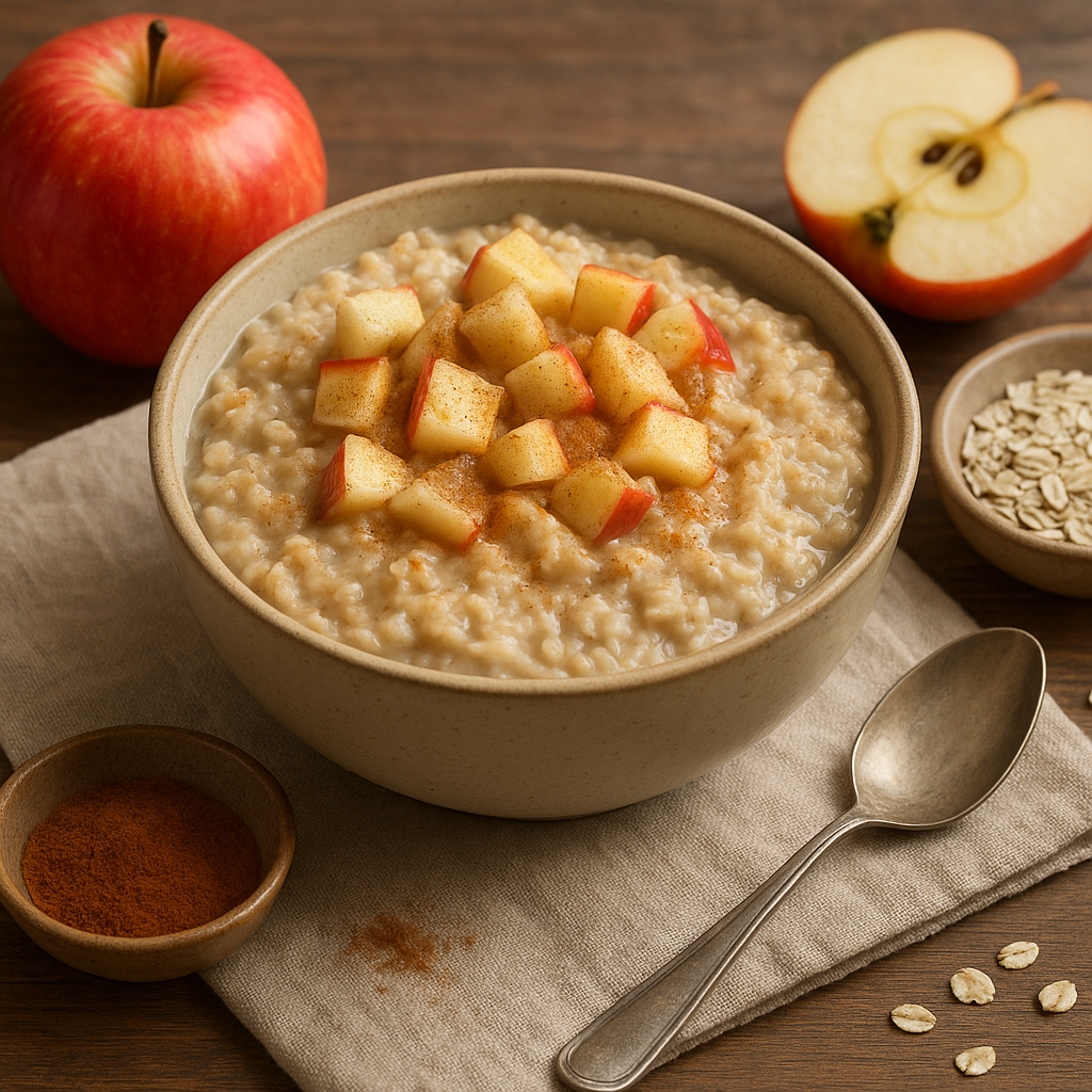 Przepis na owsiankę jabłkową