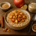 Przepis na owsiankę szarlotkową