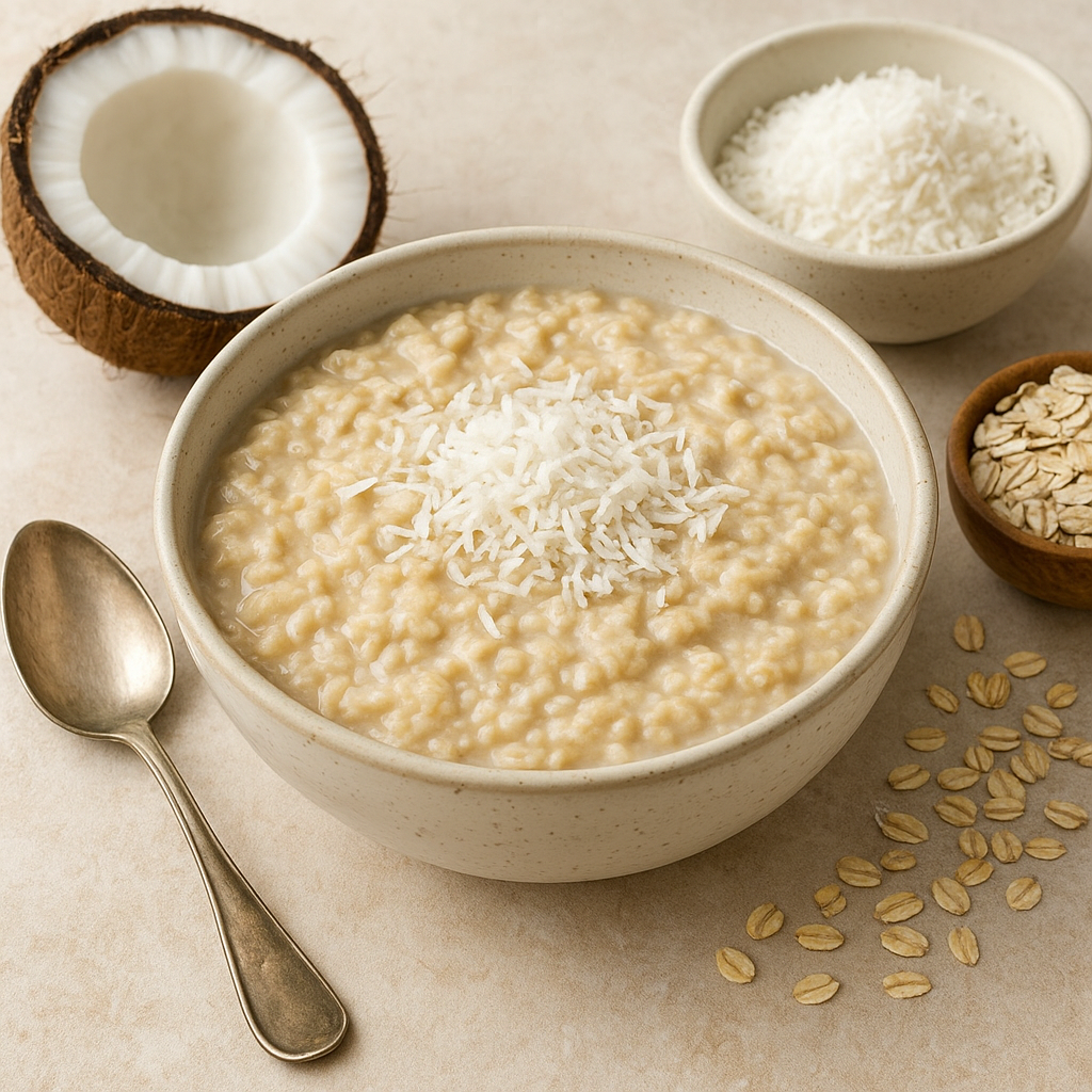 Przepis na owsiankę kokosową