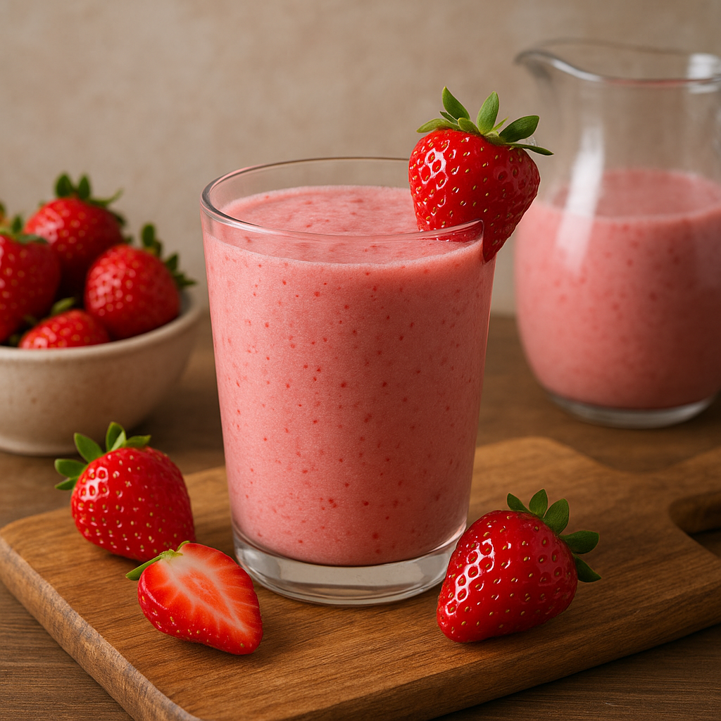 Przepis na koktajl truskawkowy