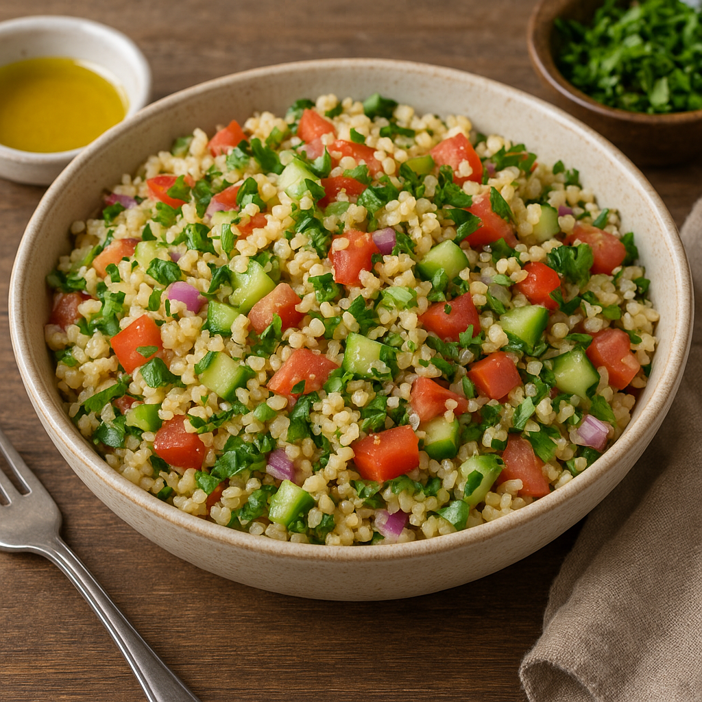 Przepis na sałatkę z kaszą bulgur